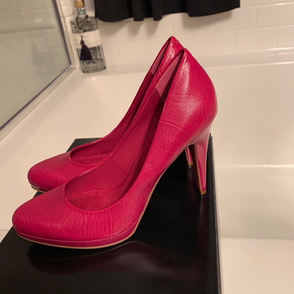 Hot pink heels